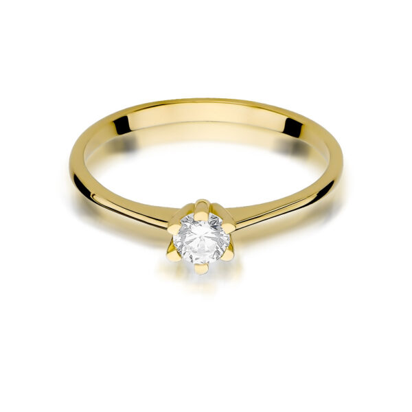 Diamentowy pierścionek 0,23ct. - obrazek 3