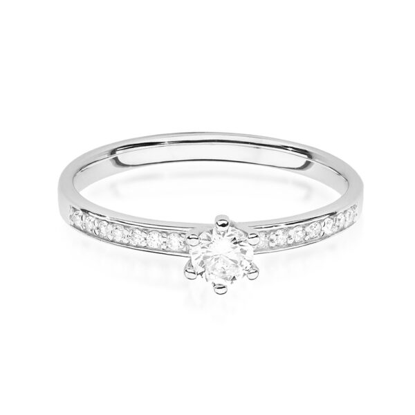 Diamentowy pierścionek 0,17ct. - obrazek 4