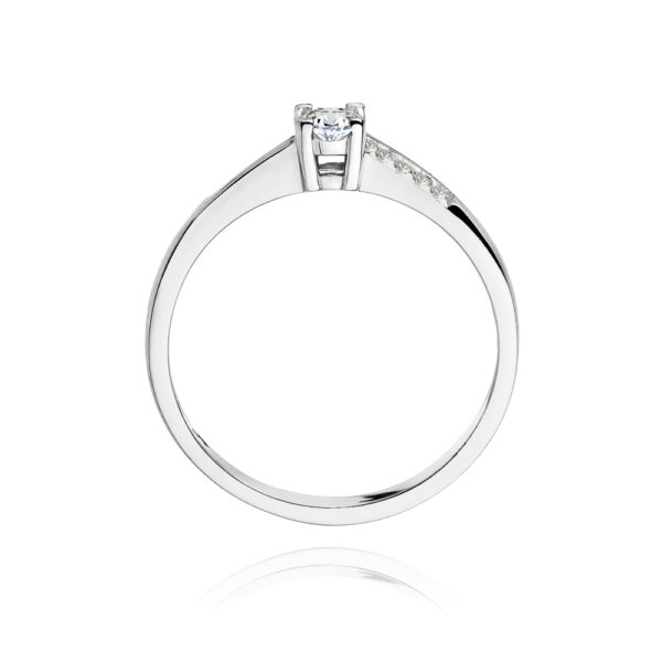 Diamentowy pierścionek 0,19ct. - obrazek 3