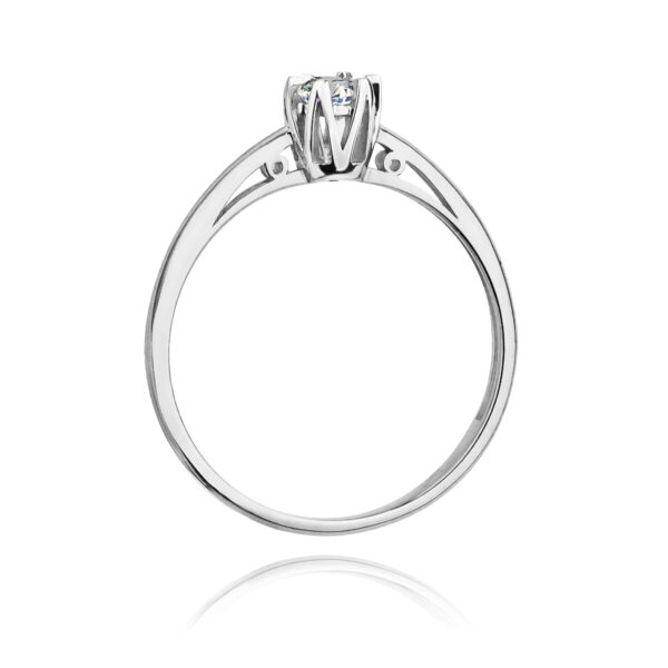 Diamentowy pierścionek 0,15ct. - obrazek 3