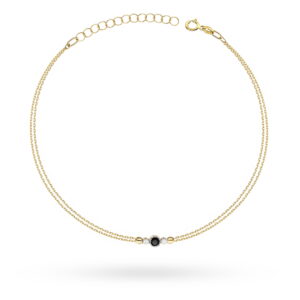 Bransoletka Czarny Diament 0,12ct
