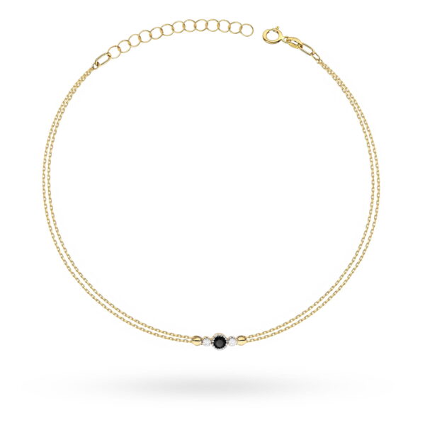Bransoletka Czarny Diament 0,12ct