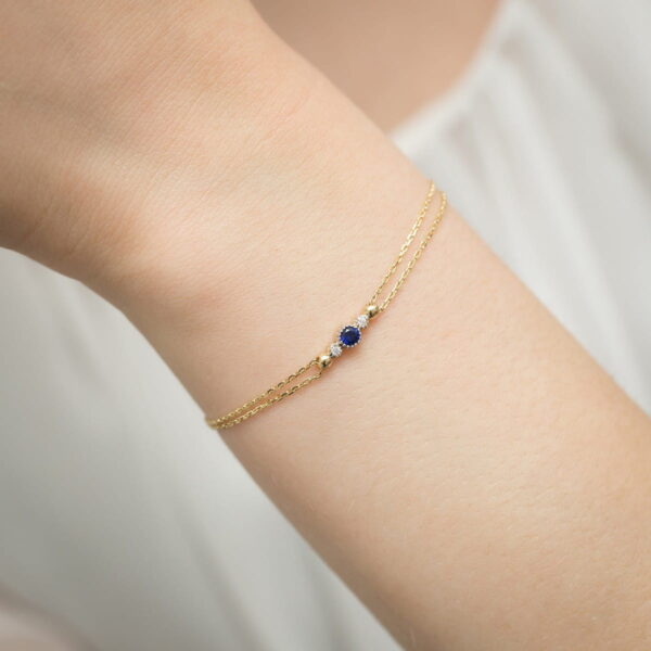 Bransoletka Szafir 0,15ct - obrazek 2
