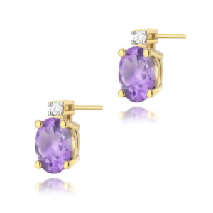 Kolczyki Ametyst 2 x 0,40ct