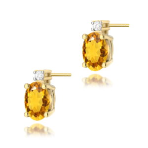 Kolczyki Cytryn 2 x 0,60ct