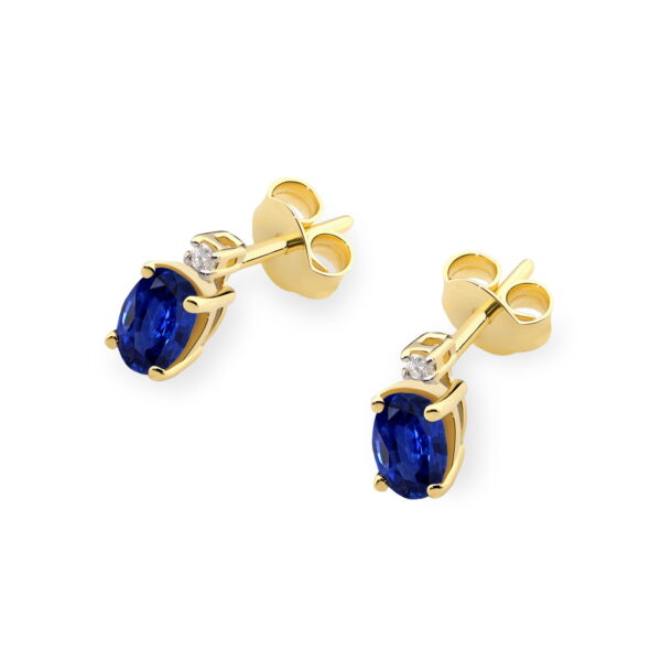 Kolczyki Szafir 2 x 0,70ct - obrazek 2