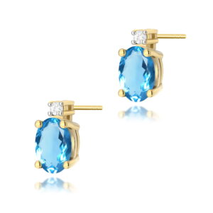 Kolczyki Topaz 2 x 0,50ct