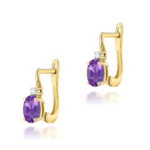 Kolczyki Ametyst 2 x 0,40ct
