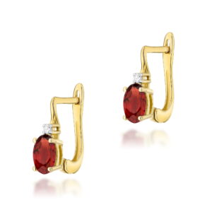 Kolczyki Granat 2 x 0,50ct