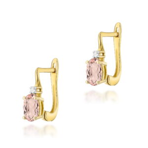 Kolczyki Morganit 2 x 0,40ct