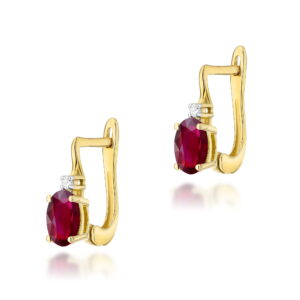 Kolczyki Rubin 2 x 0,60ct