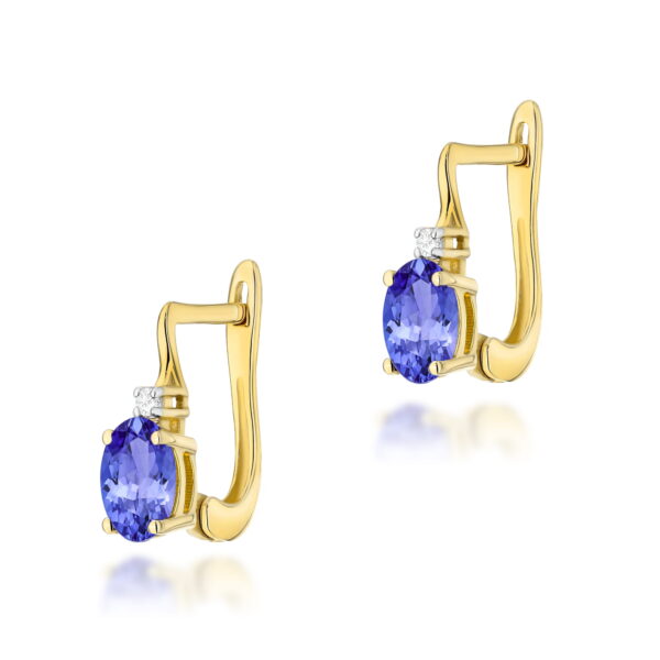 Kolczyki Tanzanit 2 x 0,40ct