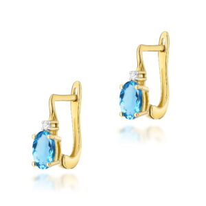 Kolczyki Topaz 2 x 0,50ct