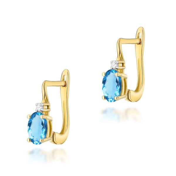 Kolczyki Topaz 2 x 0,50ct