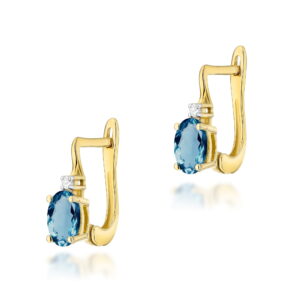 Kolczyki Topaz London Blue 2 x 0,50ct