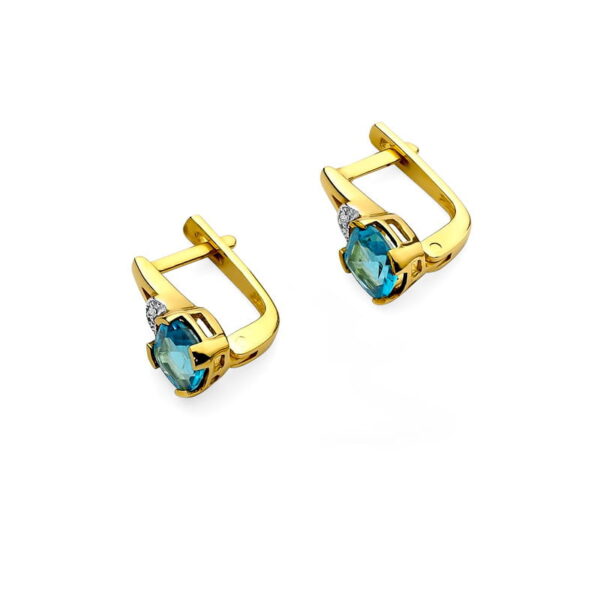 Kolczyki Topaz 2 x 1,10ct - obrazek 2