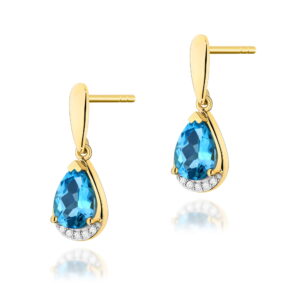Kolczyki Topaz 2 x 1,40ct