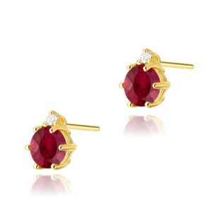 Kolczyki Rubin 2 x 0,60ct