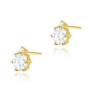 Kolczyki Biały Szafir 2 x 0,50ct