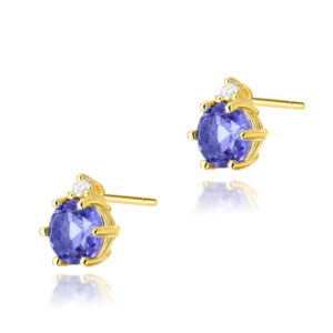 Kolczyki Tanzanit 2 x 0,50ct