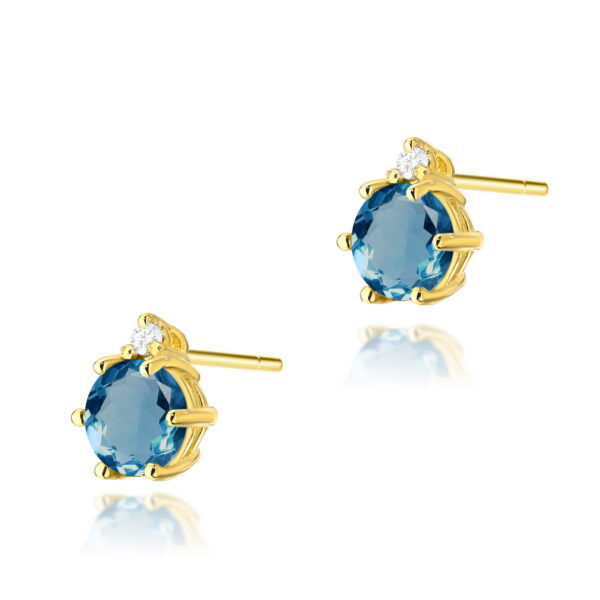 Kolczyki Topaz London Blue 2 x 0,50ct