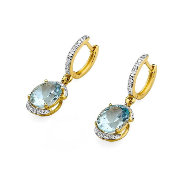 Kolczyki Topaz 2 x 3,00ct - obrazek 2