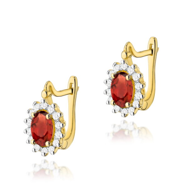 Kolczyki Granat 2 x 0,50ct