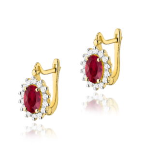 Kolczyki Rubin 2 x 0,60ct