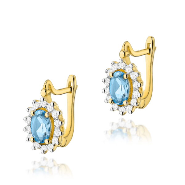 Kolczyki Topaz 2 x 0,50ct