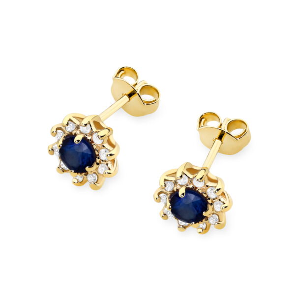 Kolczyki Szafir 2 x 0,15ct - obrazek 2