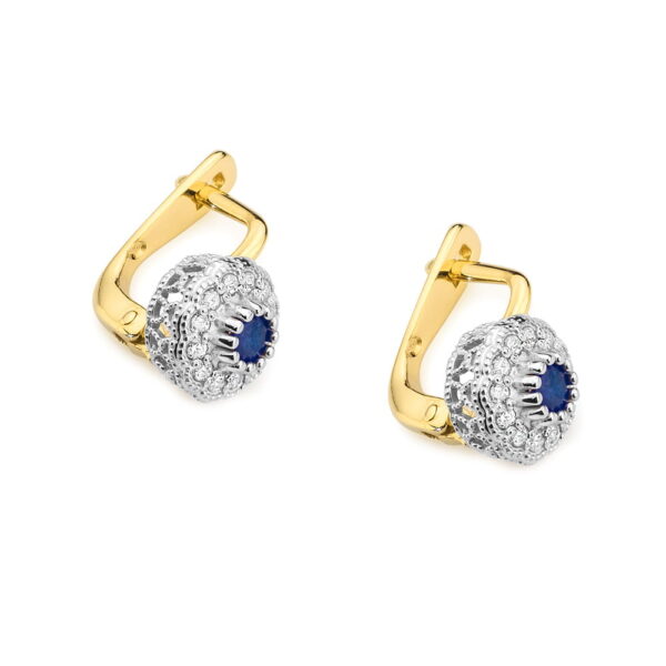 Kolczyki Szafir 2 x 0,15ct - obrazek 2