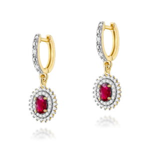 Kolczyki Rubin 2 x 0,60ct