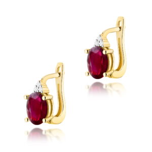 Kolczyki Rubin 2 x 1,00ct