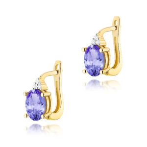 Kolczyki Tanzanit 2 x 0,70ct