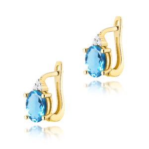 Kolczyki Topaz 2 x 0,90ct