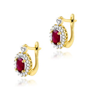 Kolczyki Rubin 2 x 0,60ct