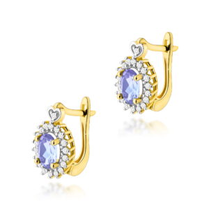 Kolczyki Tanzanit 2 x 0,40ct