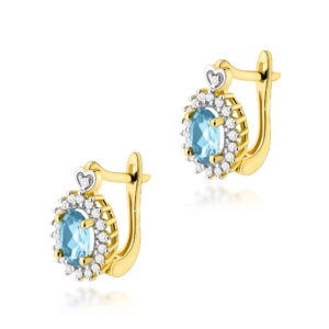 Kolczyki Topaz 2 x 0,50ct