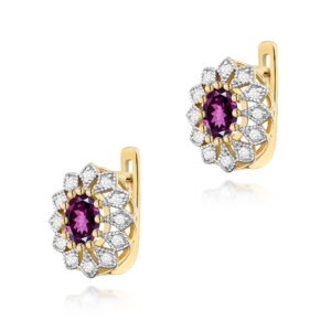 Kolczyki Rodolit 2 x 0,50ct