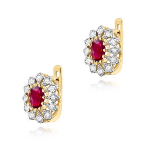 Kolczyki Rubin 2 x 0,60ct