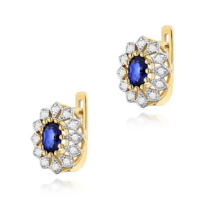 Kolczyki Szafir 2 x 0,70ct