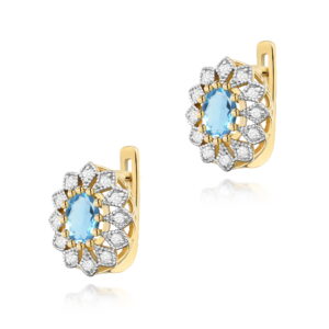Kolczyki Topaz 2 x 0,50ct