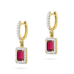 Kolczyki Rubin 2 x 0,80ct