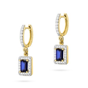 Kolczyki Szafir 2 x 0,60ct
