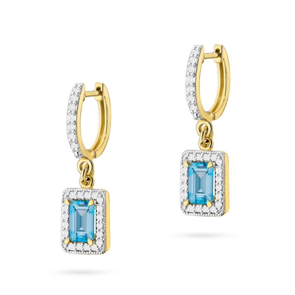 Kolczyki Topaz 2 x 0,65ct