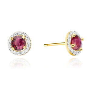 Kolczyki Rubin 2 x 0,60ct