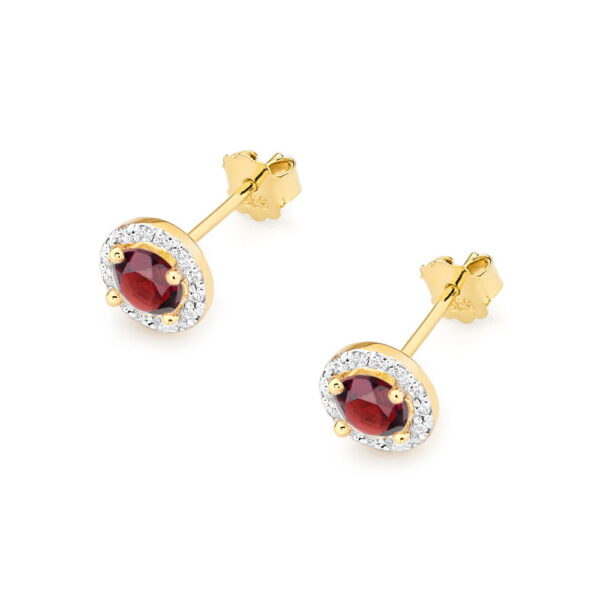 Kolczyki Rubin 2 x 0,60ct - obrazek 2