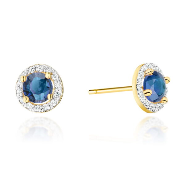 Kolczyki Szafir 2 x 0,50ct