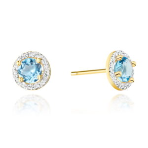 Kolczyki Topaz 2 x 0,60ct