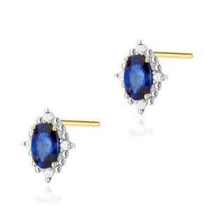 Kolczyki Szafir 2 x 0,30ct